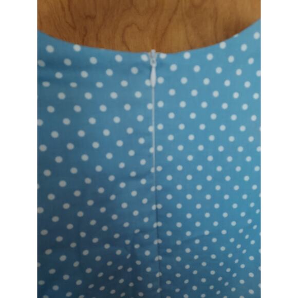 Homrain Women's Dress Pin-up Style Dress size Large Polka dot cotton blend zip - Picture 9 of 9